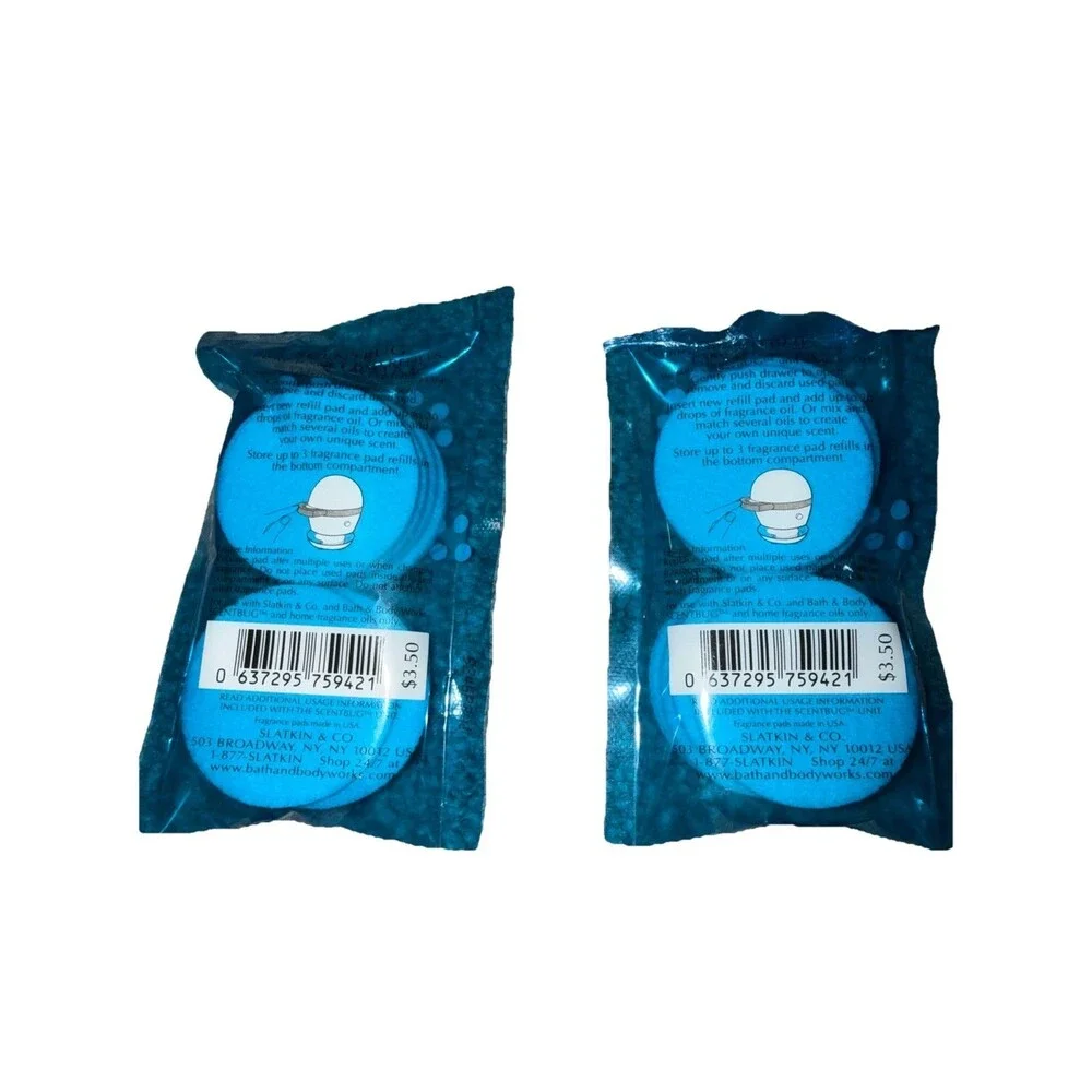 Lot of 2 Bath & Body Works Slatkin & Co. SCENTBUG Refill Packs - 16 Total Pads
